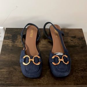 GUC Time & True Denim slingback shoes, size 8 no box